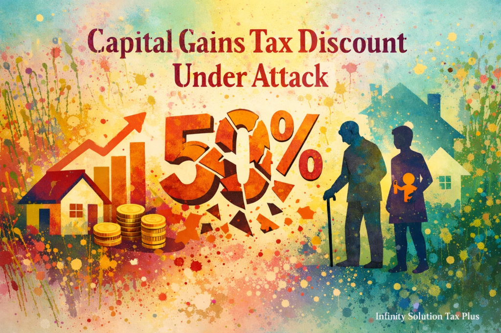 Capital Gains Tax Discount Under Fresh Attack — What a Cut Could Mean for Investors, Retirees, and First Home&nbsp;Buyers