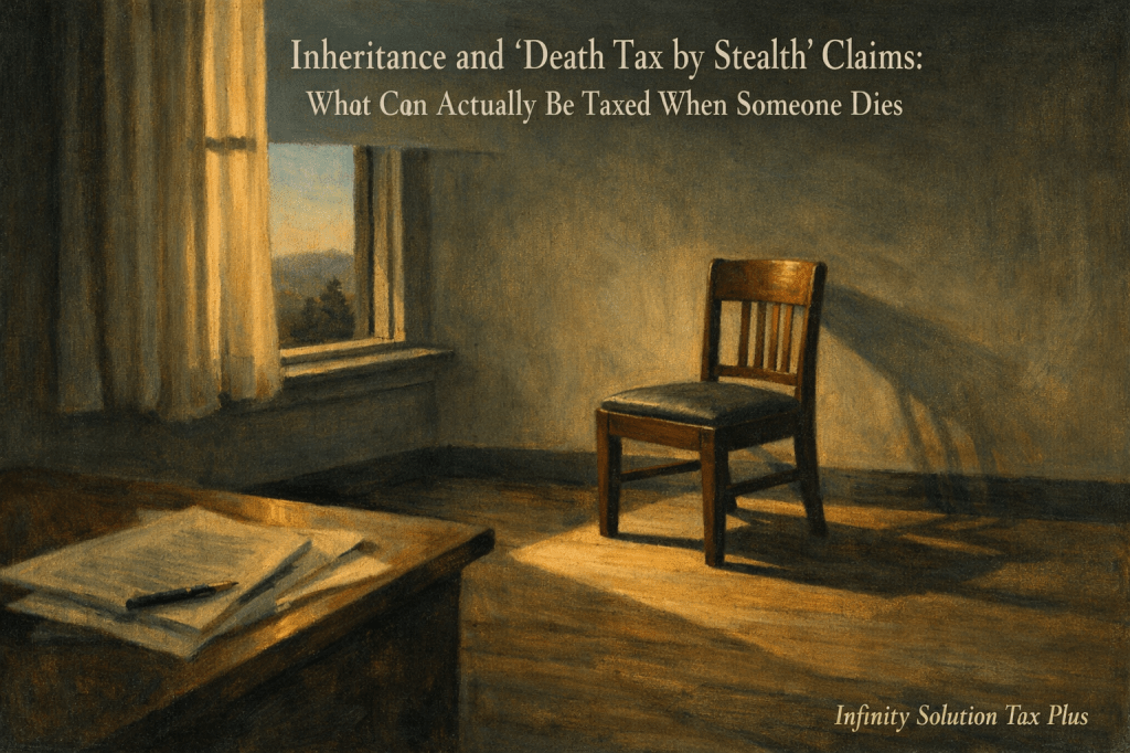 Conceptual estate planning image about inheritance tax guidance by accountant in Box Hill