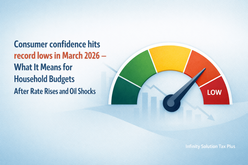Consumer confidence hits record lows in March 2026 – What It Means for Household Budgets After Rate Rises and Oil Shocks