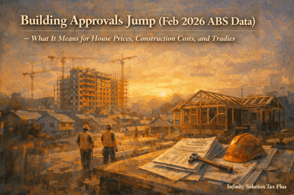 Building Approvals Jump (Feb 2026 ABS Data) – What It Means for House Prices, Construction Costs, and&nbsp;Tradies